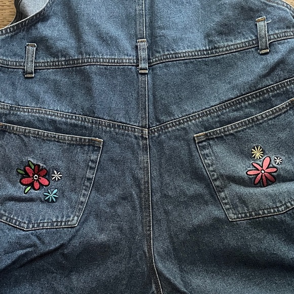 Disney Blue Denim Overalls with Winnie the Pooh Embroidery large - Picture 4 of 7